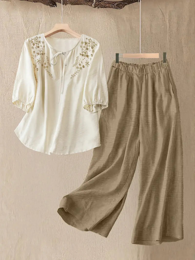 Comfort Chic: Plus-Size Soft & Comfort material Shirt & Pants Set