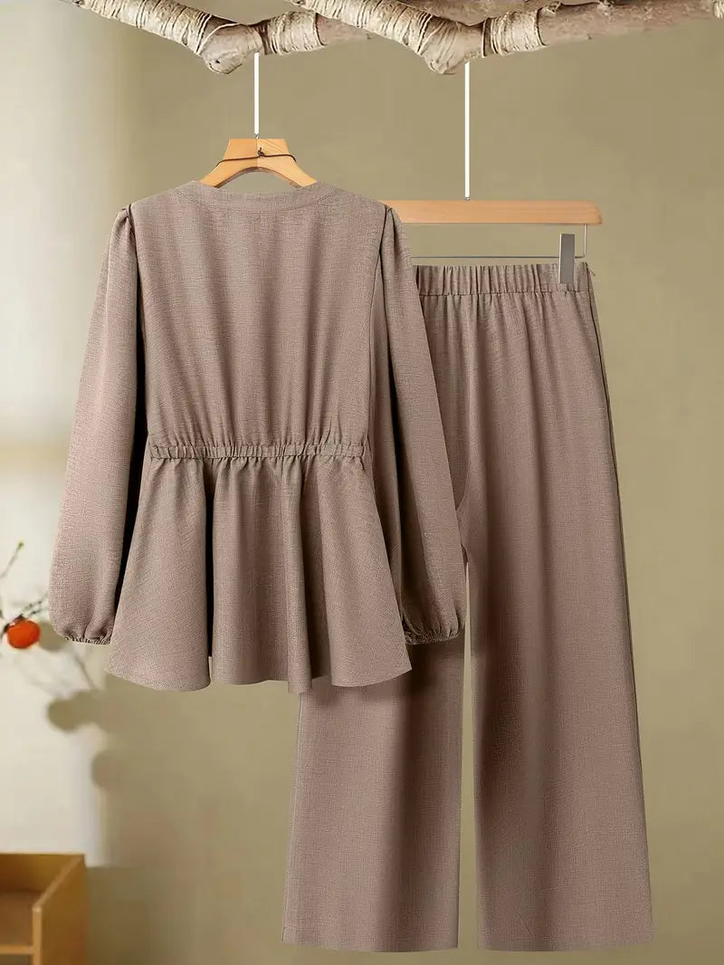Comfort Chic: Plus-Size Soft & Comfort material Shirt & Pants Set