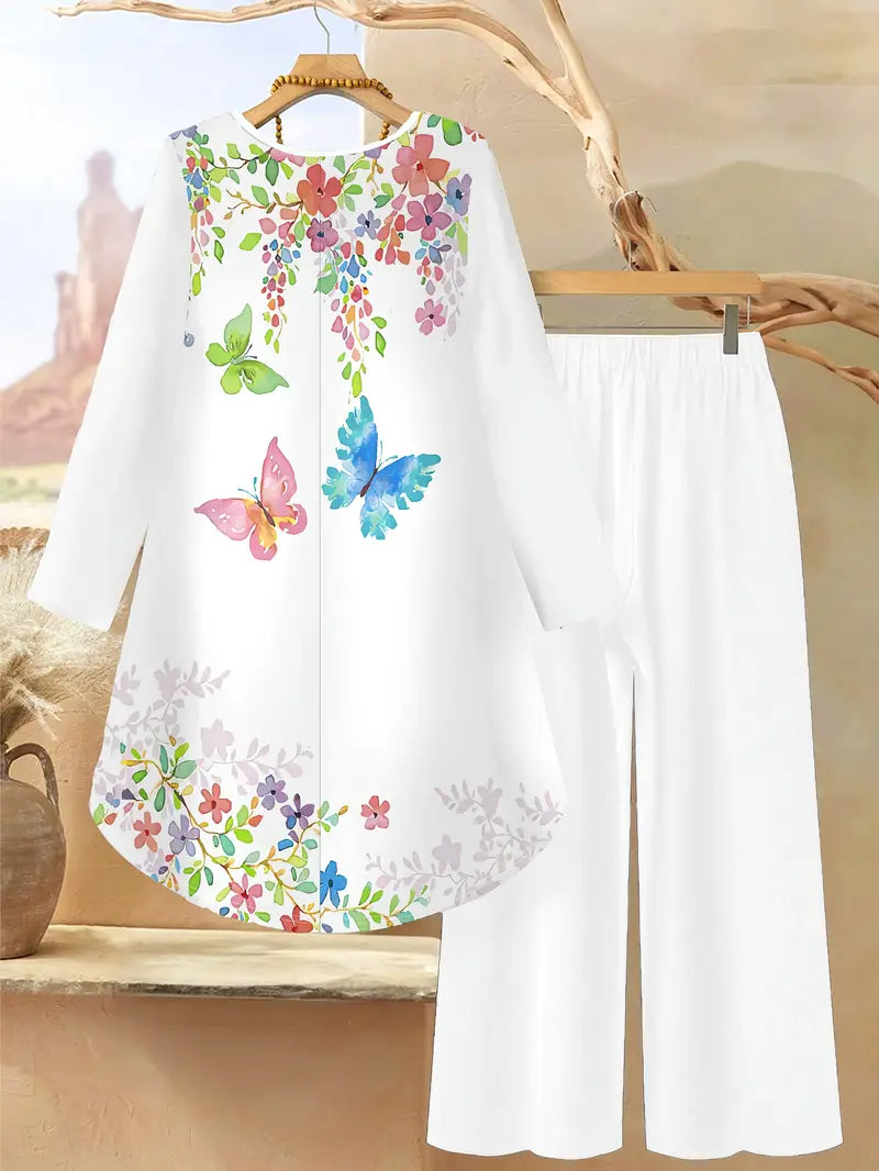 Comfort Chic: Plus-Size Soft & Comfort material Shirt & Pants Set